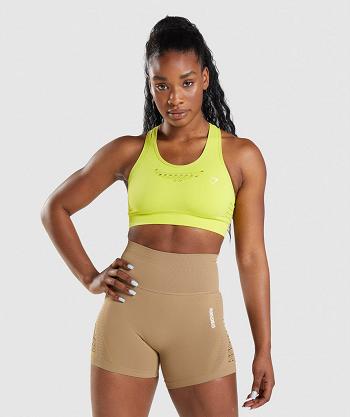 Sujetadores Deportivos Gymshark Energy Seamless Mujer Amarillo | CO 2171AHK